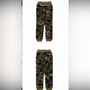 Bape shark camouflage pants size：100cm
